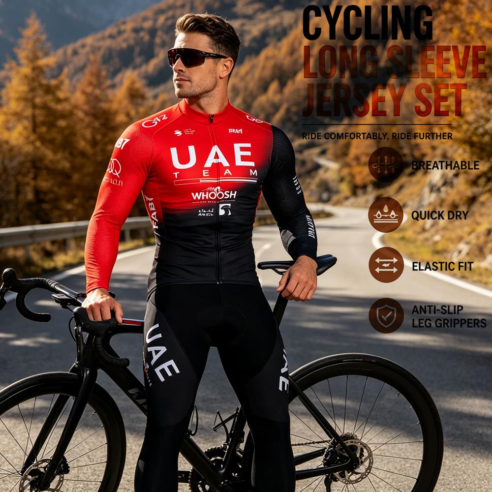 Cycling Commuter Trousers - Wiosenno-letni zestaw kolarski z długim rękawem,