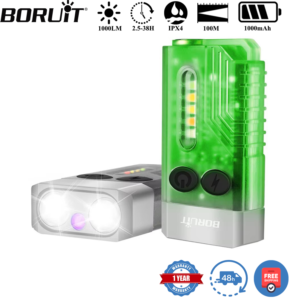 Cycling To Work - Latarka brelok BORUiT V10 UV LED