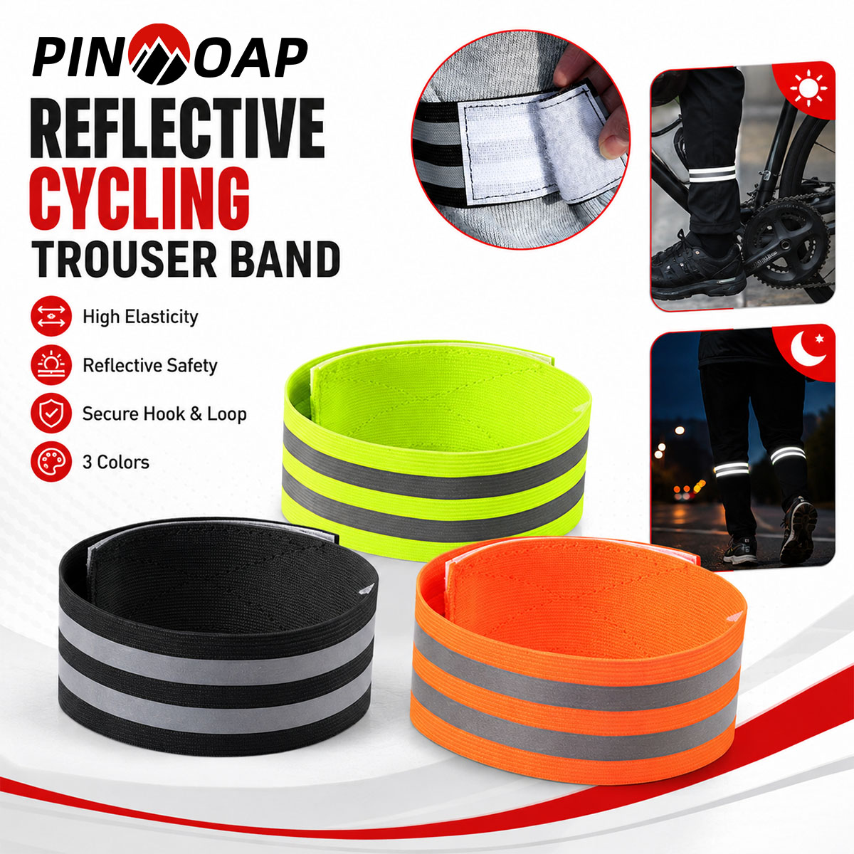 Cycling Commuter Trousers - PINMOAP 1/2 SZT. Pasek na nogę