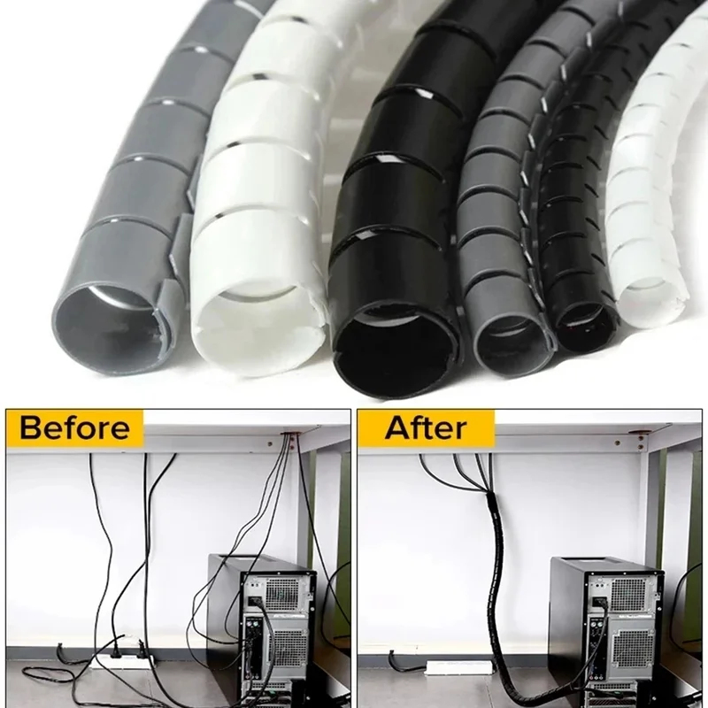 Cable Lock Flexible - 1/3 szt. 2M Elastyczna spiralna osłona