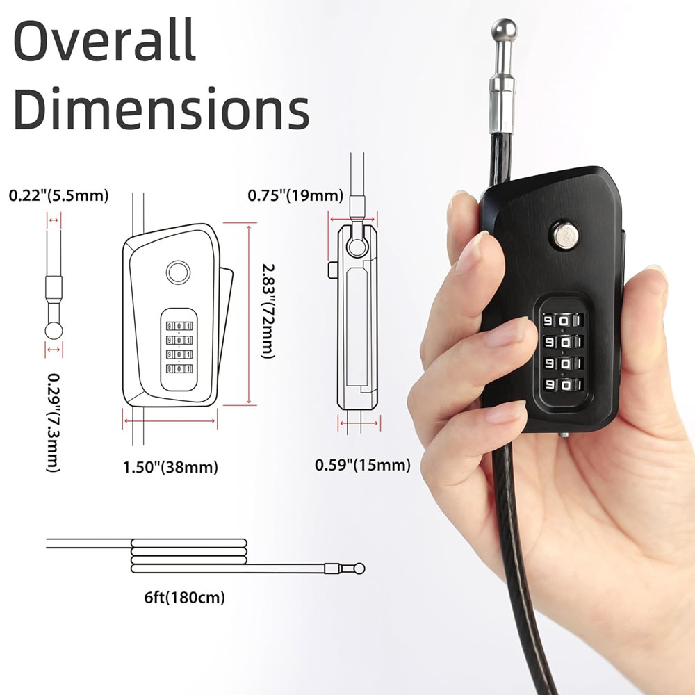 Kabelowa blokada rowerowa, do  – Cable Lock Flexible recenzja i cena