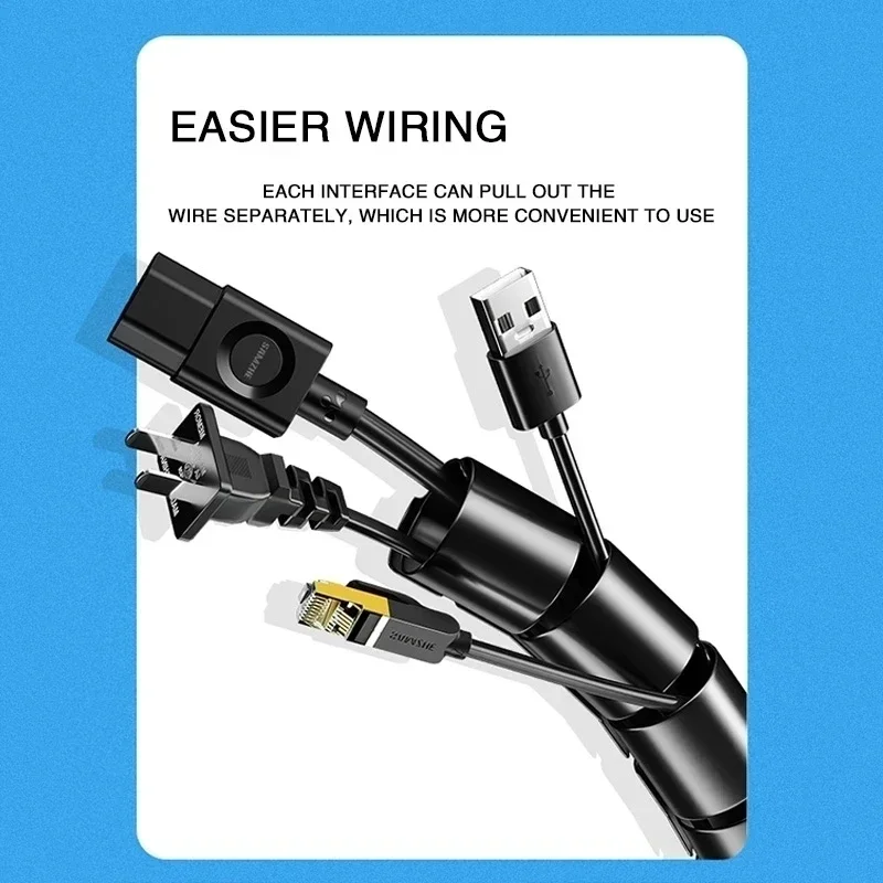 2M/1M 16mm/10mm Organizer kabl – Cable Lock Flexible recenzja i cena